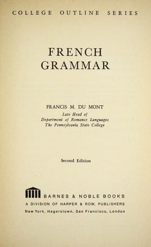 French grammar