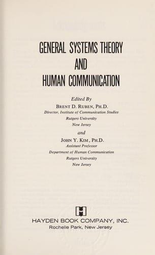 General systems theory and human communication