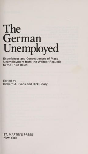 The German unemployed