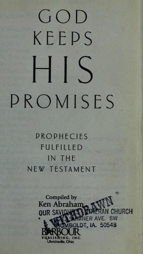 God keeps His promises