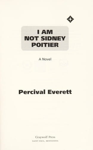 I am not Sidney Poitier