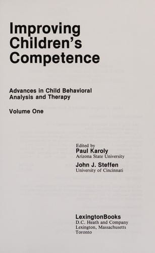 Improving children's competence
