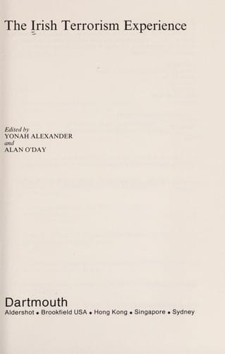 The Irish terrorism experience