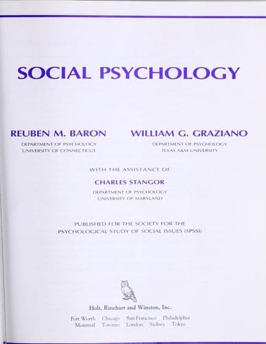 Social psychology