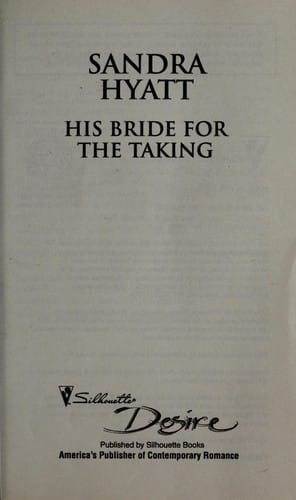 His bride for the taking