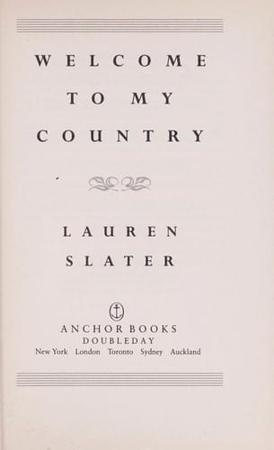 Welcome to my country