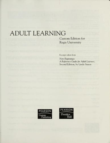 Adult learning