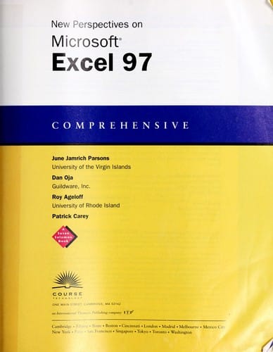 New perspectives on Microsoft® Excel 97