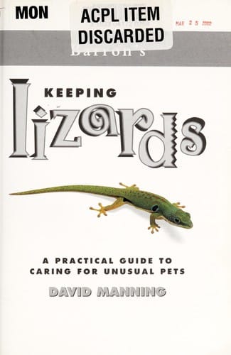 Barron's Keeping Lizards: A Practical Guide To Caring For Unusual Pets
