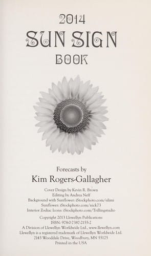 Llewellyn's 2014 sun sign book