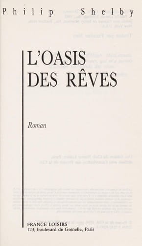 L'oasis des reves
