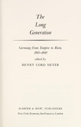 The long generation