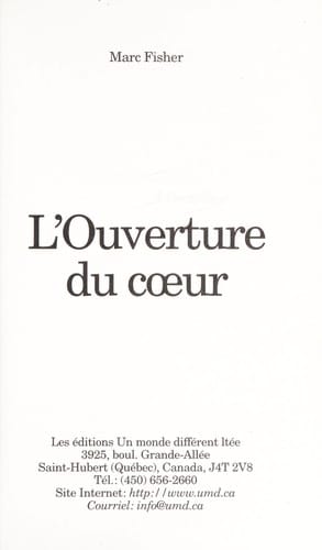 L'ouverture du cœur
