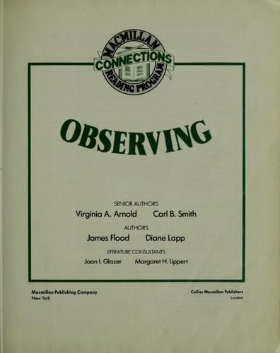 Macmillan reading program : connections