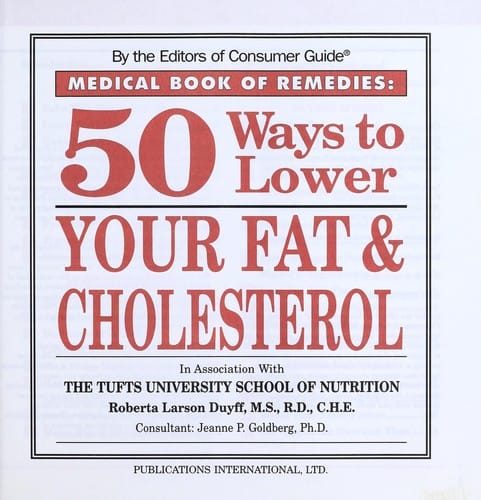 50 ways to lower your fat & cholesterol