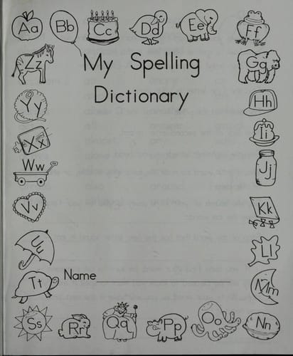 My spelling dictionary