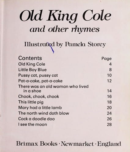 Old King Cole and other rhymes
