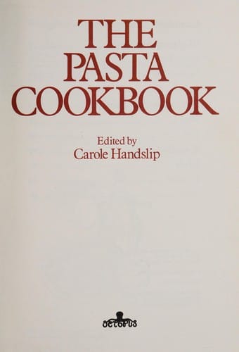 The pasta cookbook