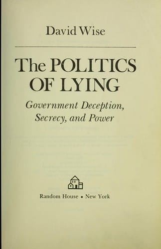 The politics of lying