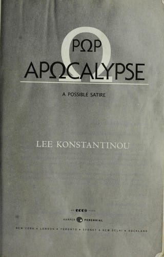 Pop apocalypse : a possible satire