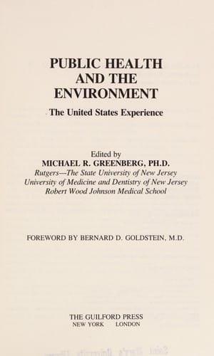Public health and the environment