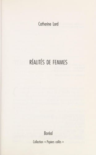 Réalités de femmes
