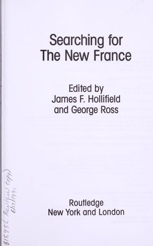 Searching for the new France