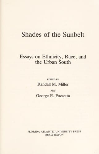 Shades of the sunbelt