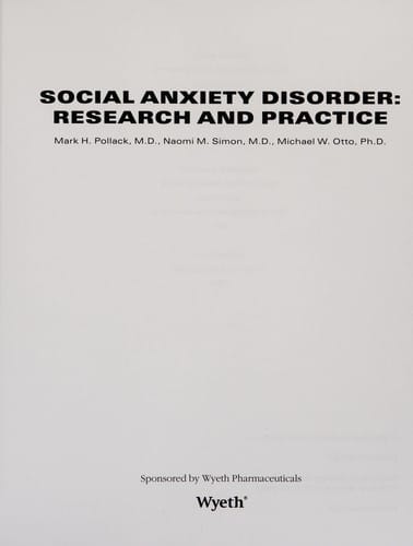 Social anxiety disorder