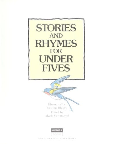 Stories and rhymes for under fives
