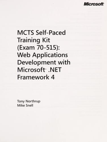 MCTS self-paced training kit (exam 70-515)