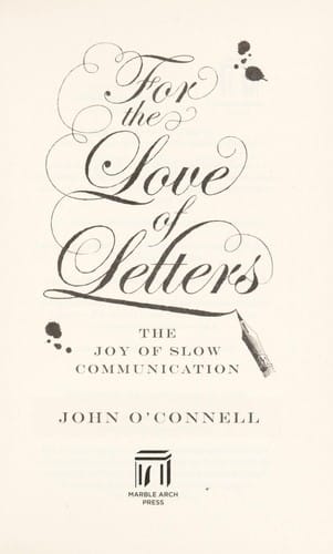 For the love of letters