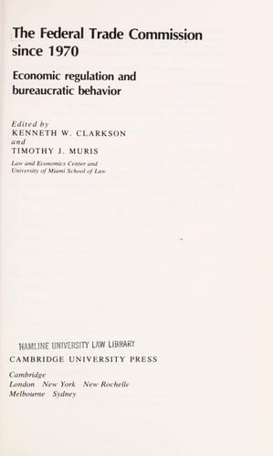 The Federal Trade Commission since 1970