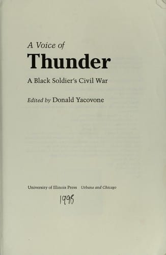 A voice of thunder : a Black soldier's Civil War