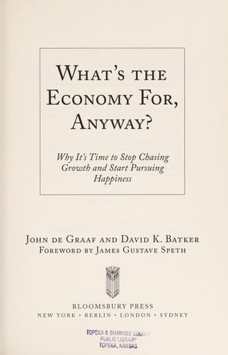 What's the economy for, anyway?