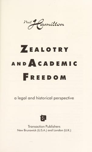 Zealotry and academic freedom