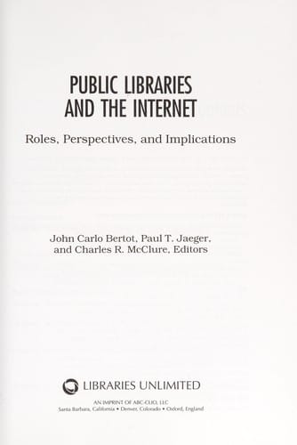 Public libraries and the Internet
