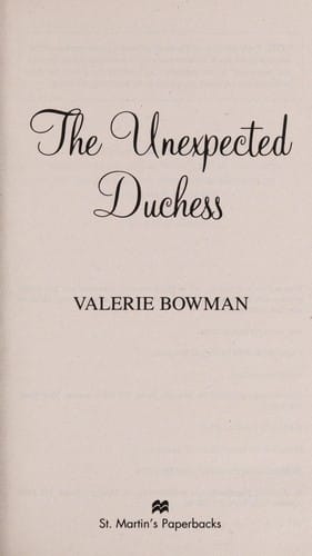 The Unexpected Duchess