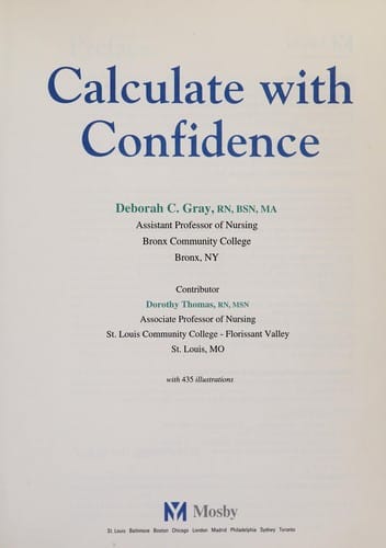 Calculate with confidence