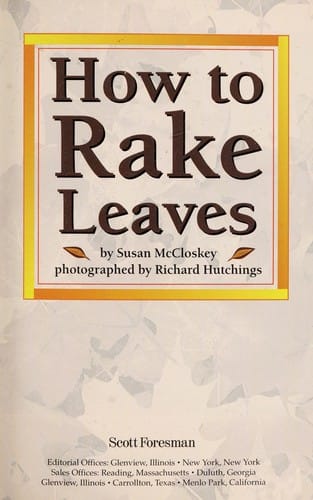 How to rake leaves