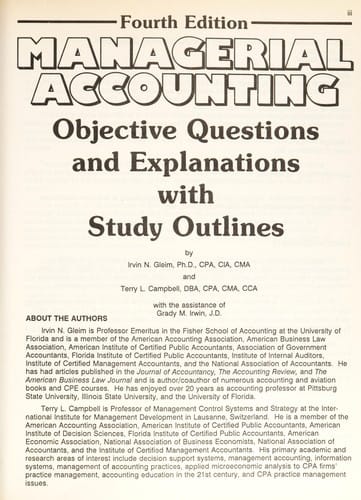 Managerial accounting