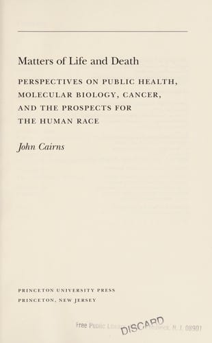 Matters of life and death