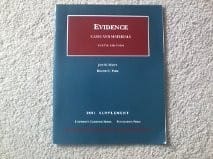 Evidence; Cases and Materials 2001 Supplement; 9th Edition-softcover