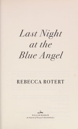 Last night at the blue angel