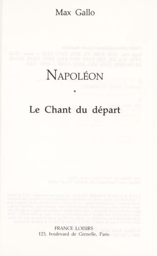 Le chant du depart