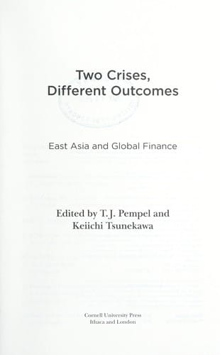 Two crises, different outcomes