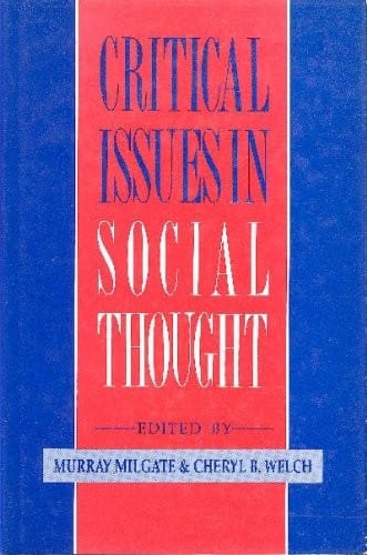 Critical Issues in Social Thought
