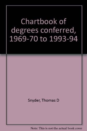 Chartbook of degrees conferred, 1969-70 to 1993-94