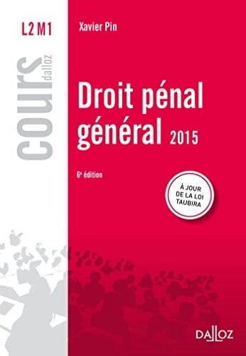 Droit pénal général 2015