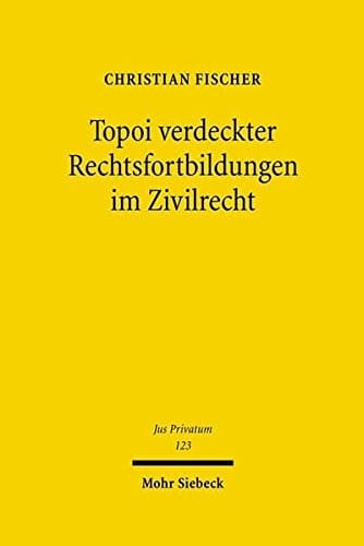 Topoi Verdeckter Rechtsfortbildungen Im Zivilrecht (Jus Privatum) (German Edition)